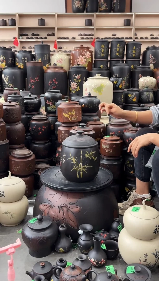 罐完品茶叶罐 752  龙蛋彩填