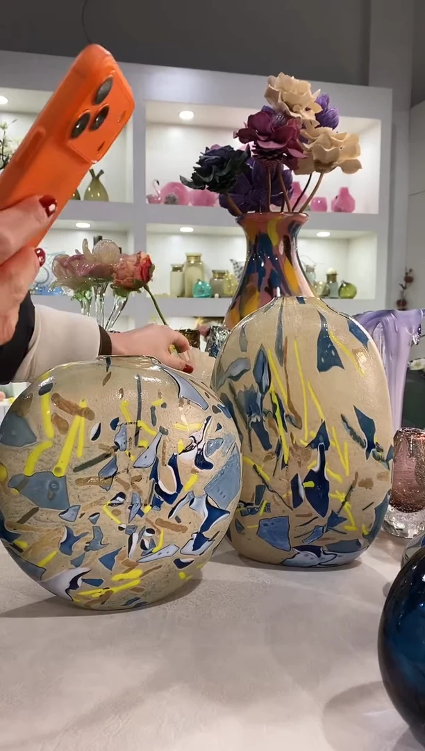 慕忆家手作琉璃一对瑕疵