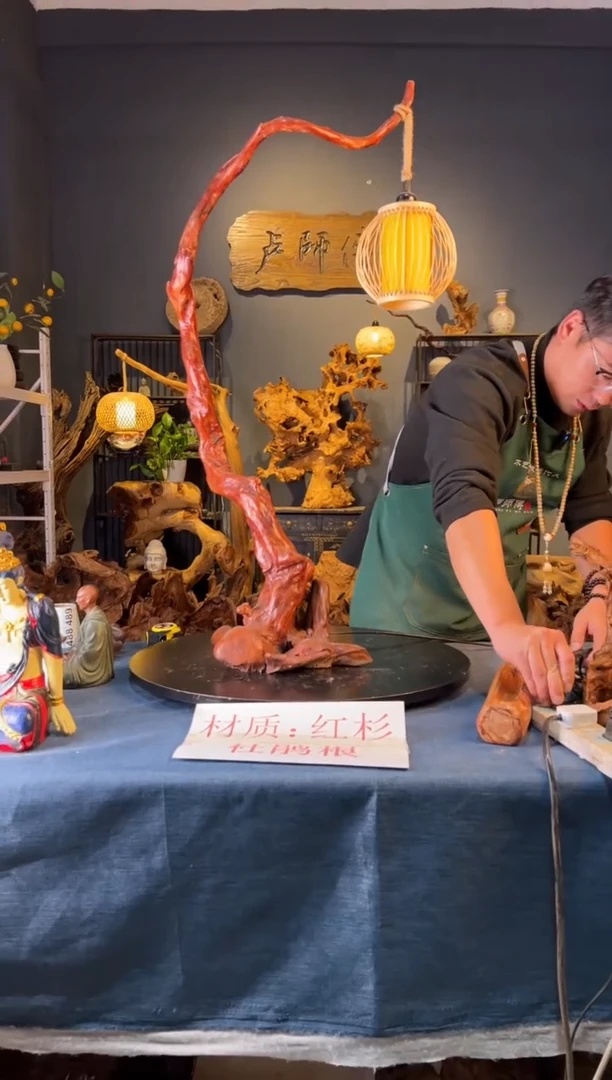 木卢师傅根艺作品（不包含人物摆件）