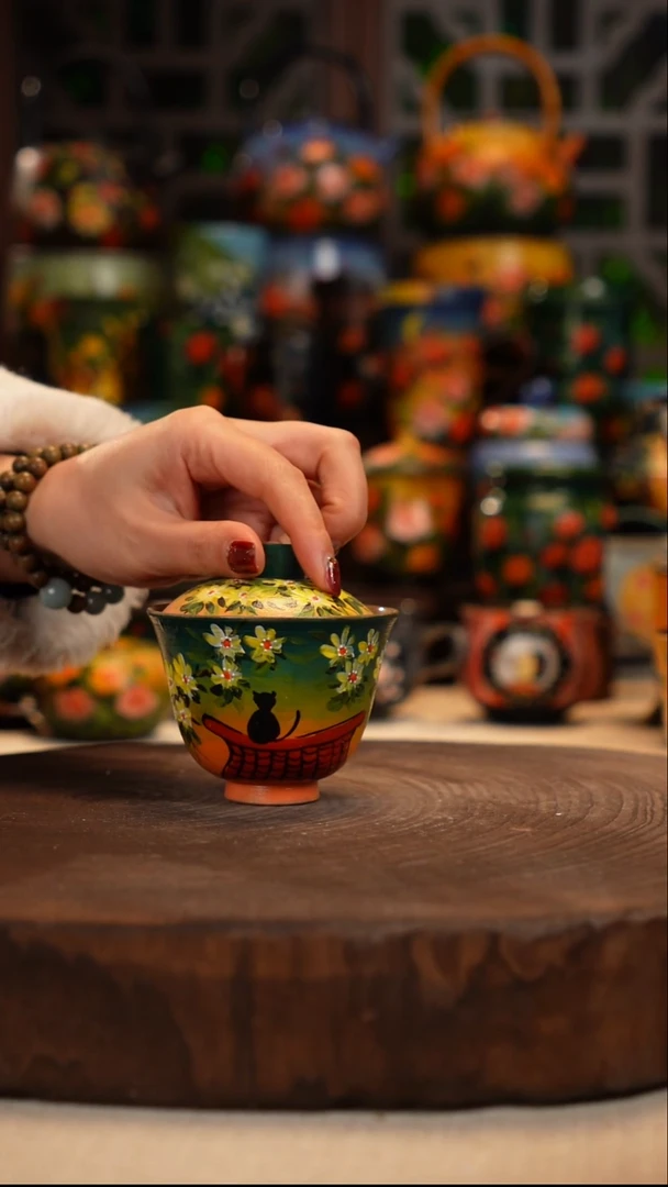 陶瓷油画手绘釉下彩