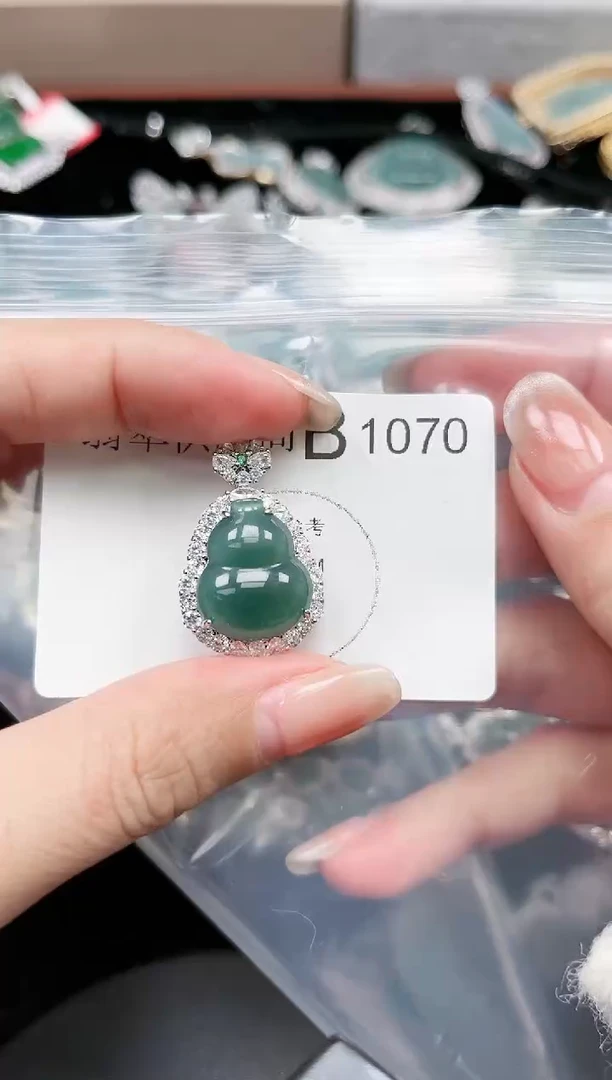 【闪购商品】翡翠颈饰未镶嵌1070赠皮绳