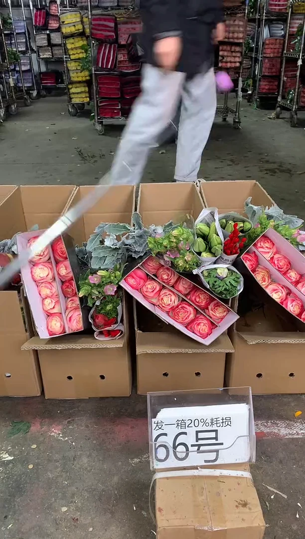 66号♥中通含20%耗损发一箱鲜花