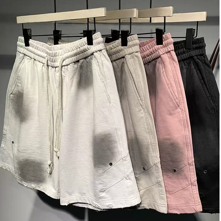 【囍】水洗做旧宽松短裤 999890