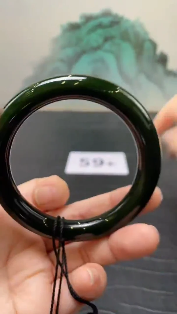 未镶嵌手镯和田玉（碧玉）云**舒59+