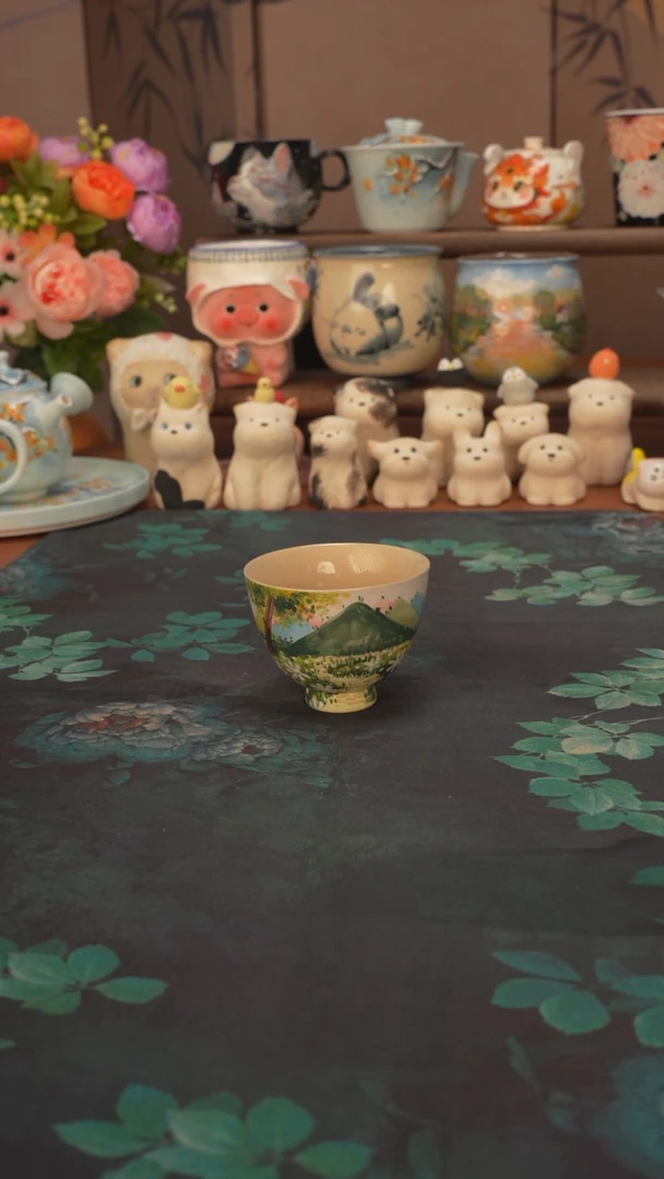 石一   乡间小路鸡心杯