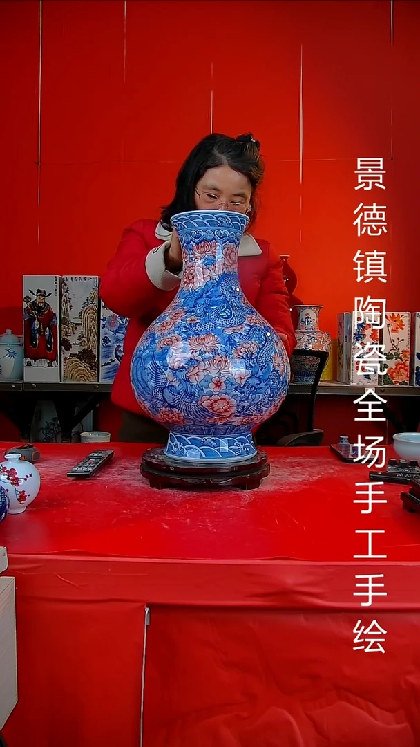 摆件陶瓷景德镇陶瓷 全场手工手绘