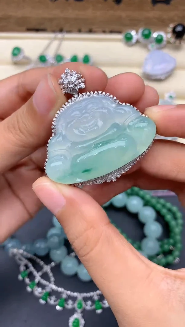 【闪购商品】翡翠颈饰18K金镶嵌415-中国好珍宝