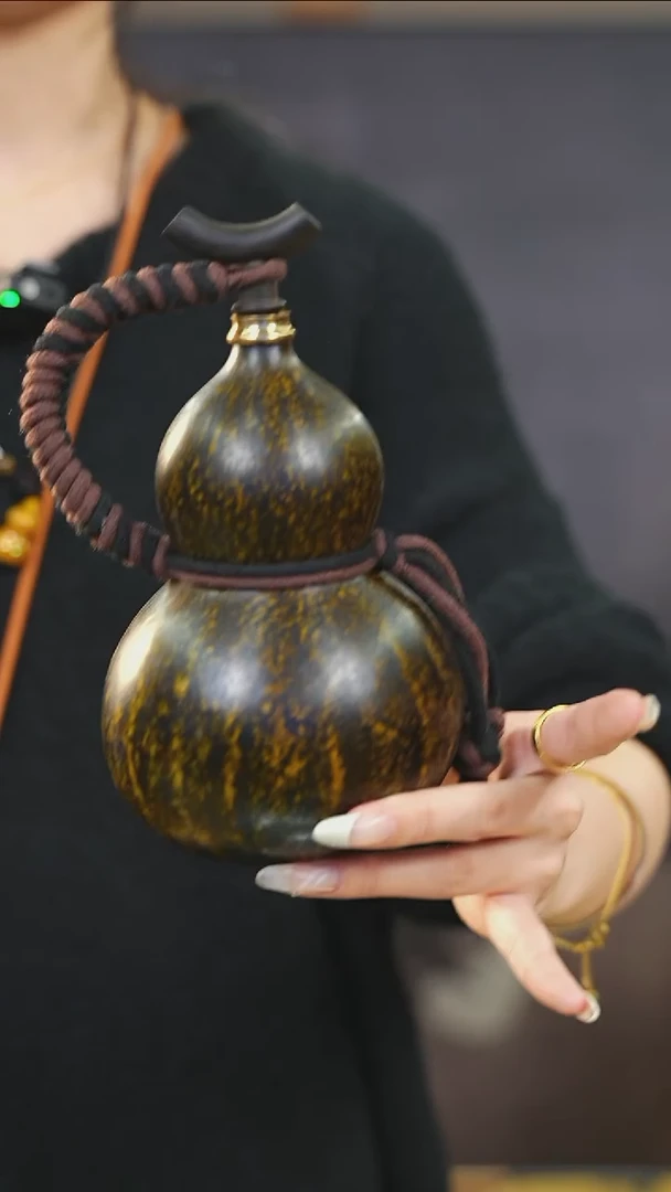 【闪购商品】XO161大漆酒葫芦不包手串及旋转底座