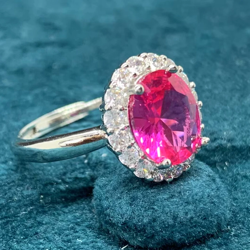 【南非库里南】NFKLN 高端奢华定制 红色蛋面花边戒指 352