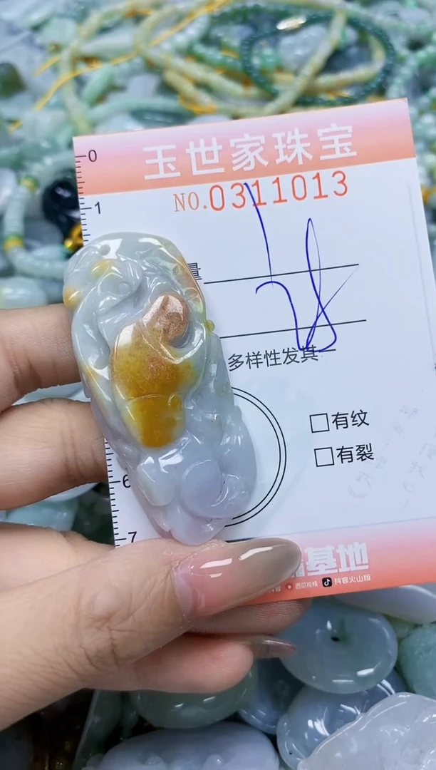 翡翠未镶嵌颈饰闪购0311013