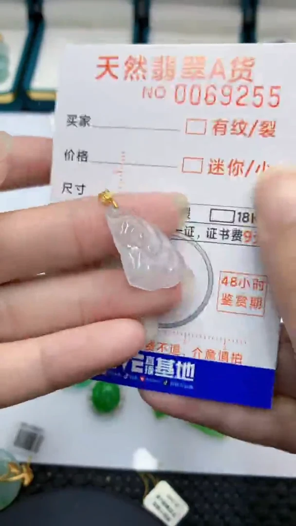 【闪购商品】翡翠颈饰18K金镶嵌            8