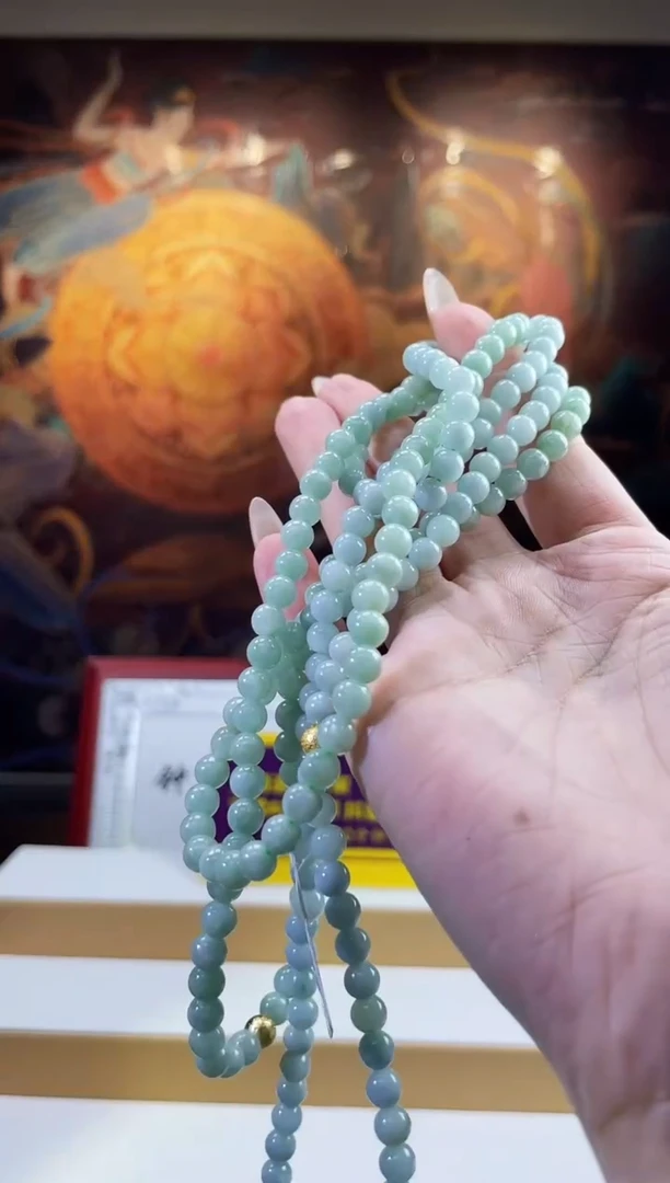 翡翠未镶嵌颈饰多样性发其一珠链20