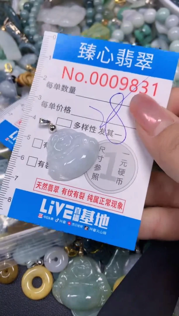 【闪购商品】翡翠颈饰未镶嵌含绳0009831