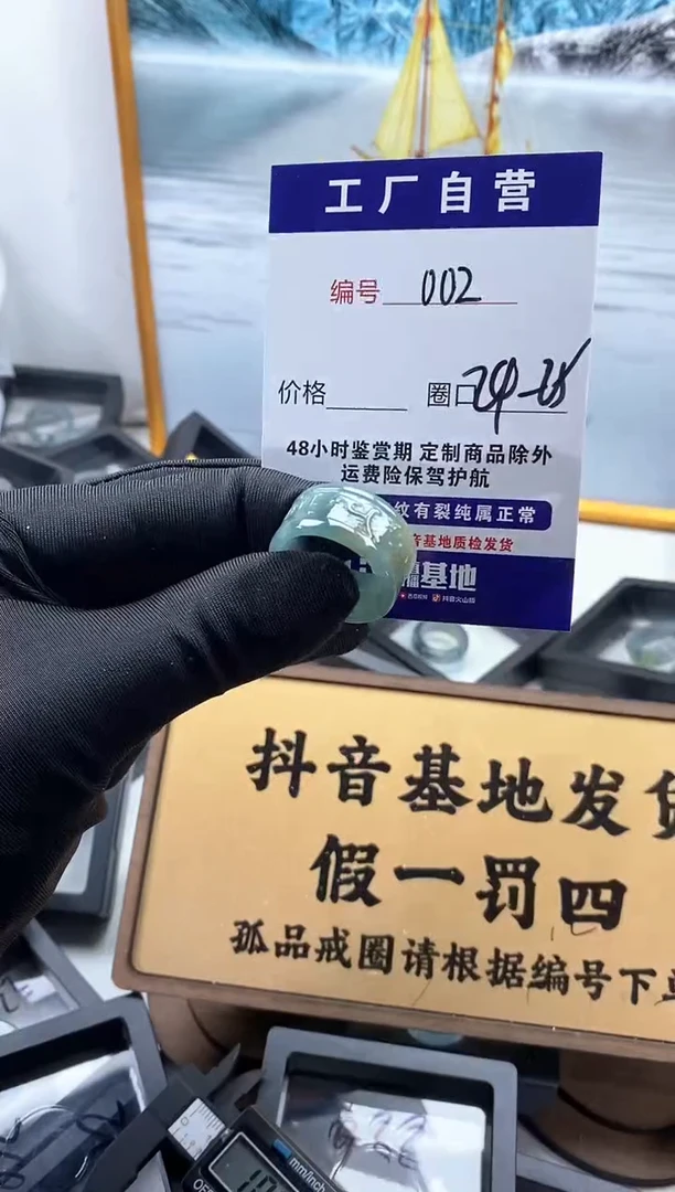 未镶嵌戒圈翡翠002