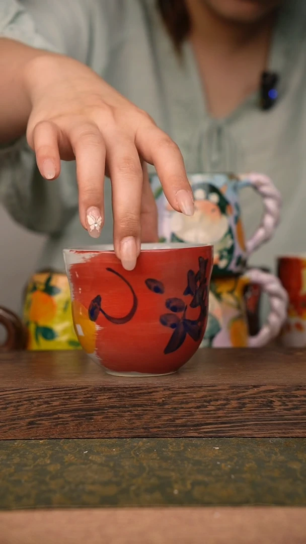 摆件泥垚手作 景德镇手工手绘器物