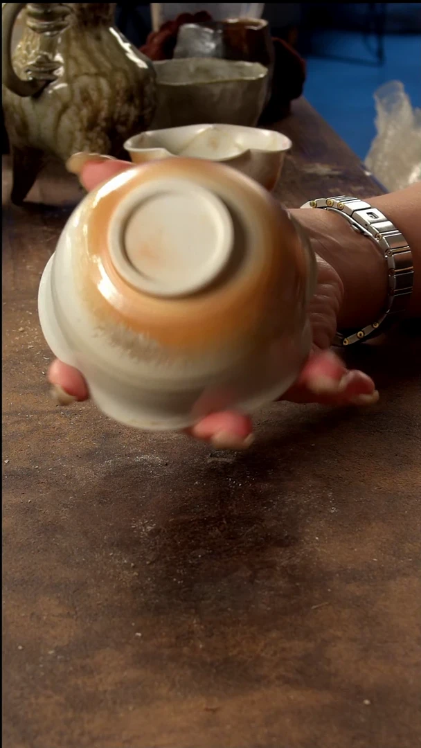瓷片山乙柴烧高端茶具