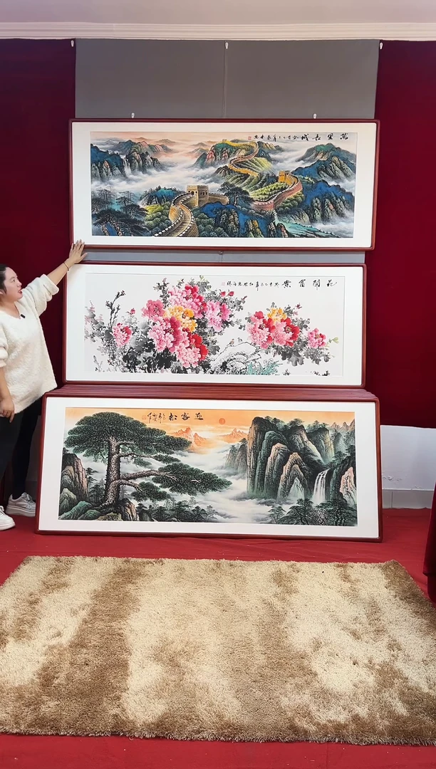 国画手绘长城203*83尺寸