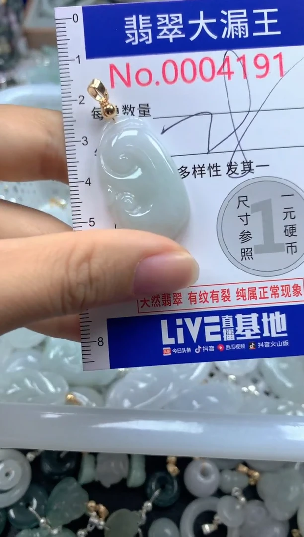 翡翠未镶嵌吊坠(不含链)4191