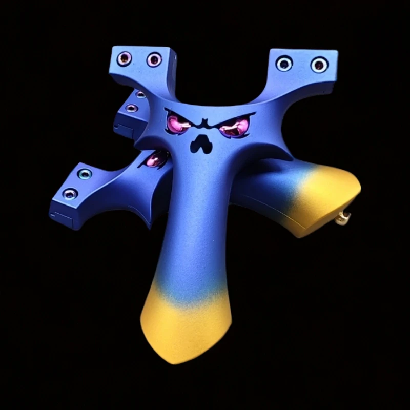 正品恶魔重炮弹弓树脂弹弓树脂材料双螺丝精准夹片弓大怪兽弹弓