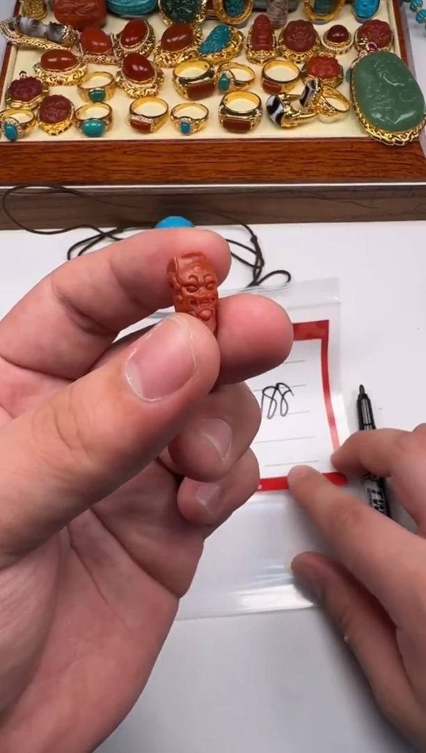 未镶嵌南红玛瑙挂件容*～配饰配饰