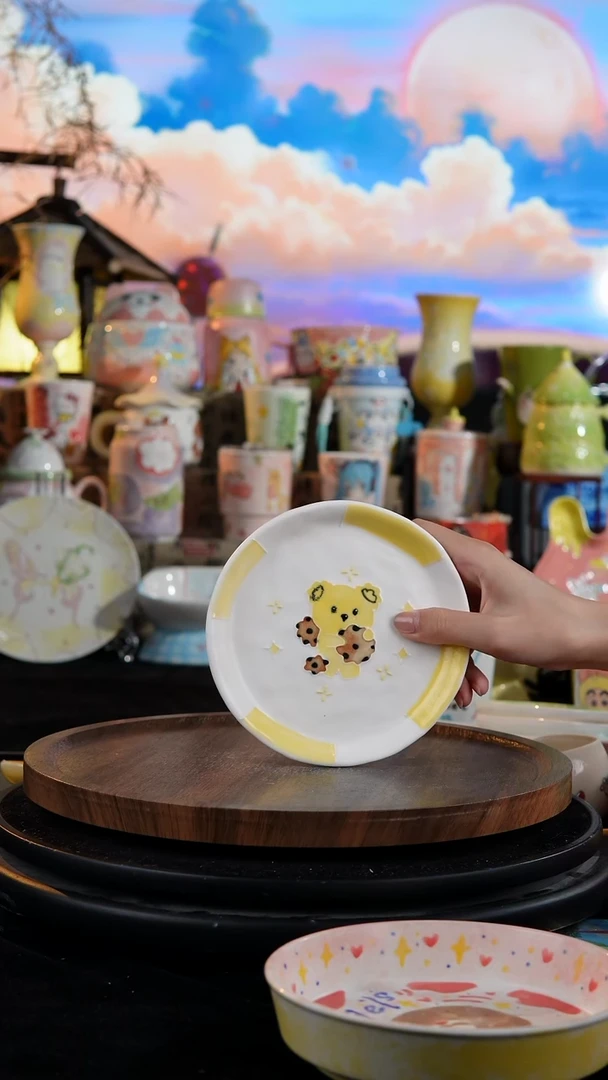 陶瓷便携款手工手绘景德镇陶瓷