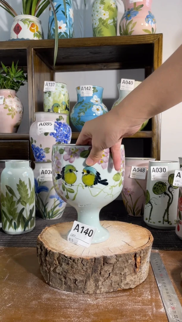 瓶景德镇手绘陶瓷花瓶