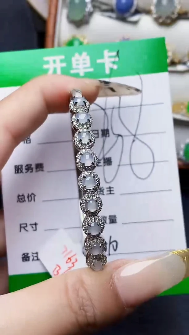 银S925镶嵌戒指翡翠5610