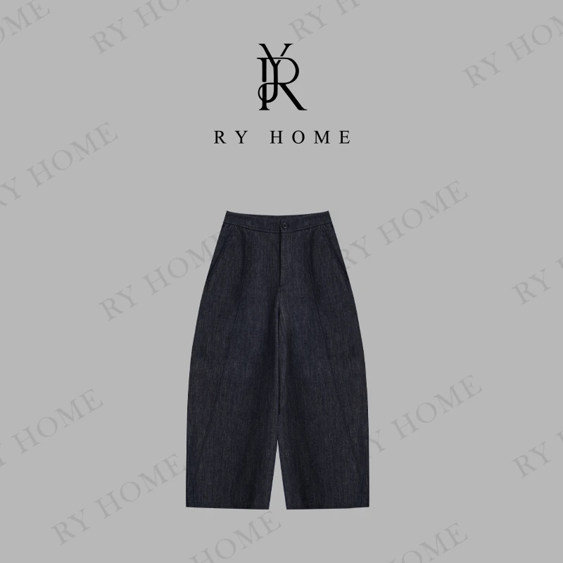 【容雨RYHOME】精梳长绒棉单宁原色立体显瘦气球裤251K2456