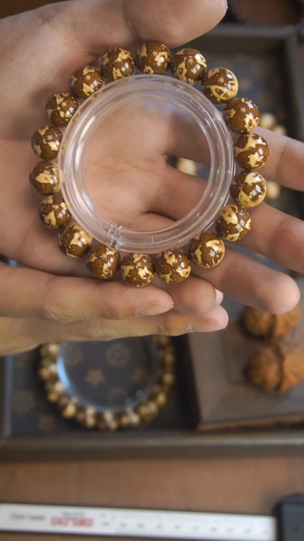 紫金鼠手串紫金鼠熊猫三叶草12mm