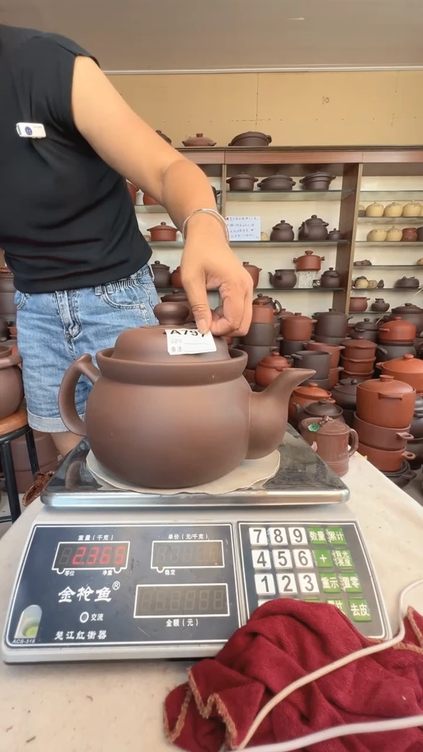 宜兴紫砂3升大茶壶797