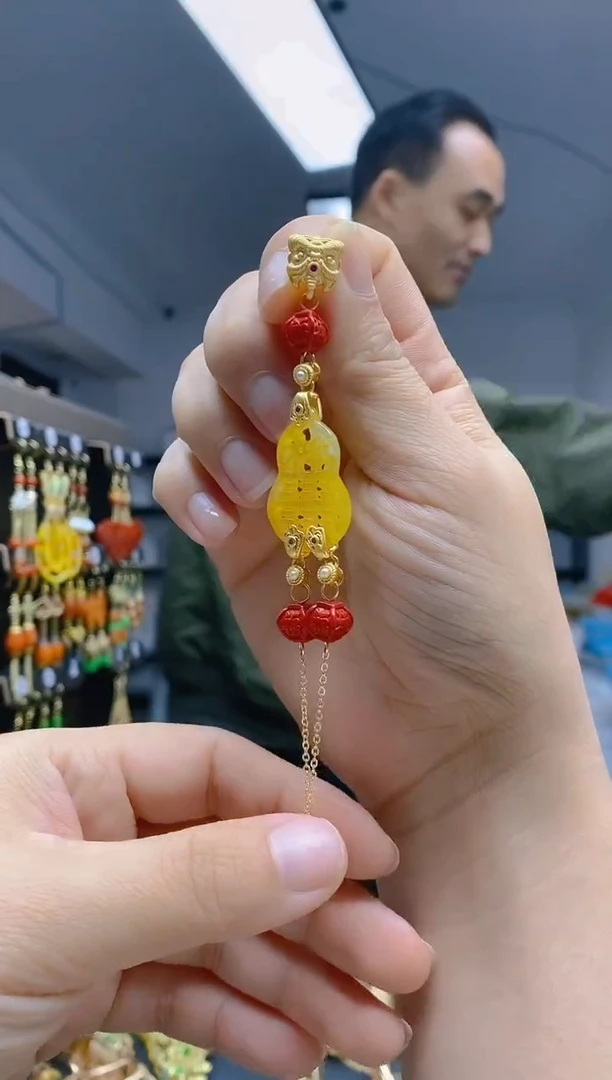 【闪购商品】翡翠耳饰合金143翡翠压襟