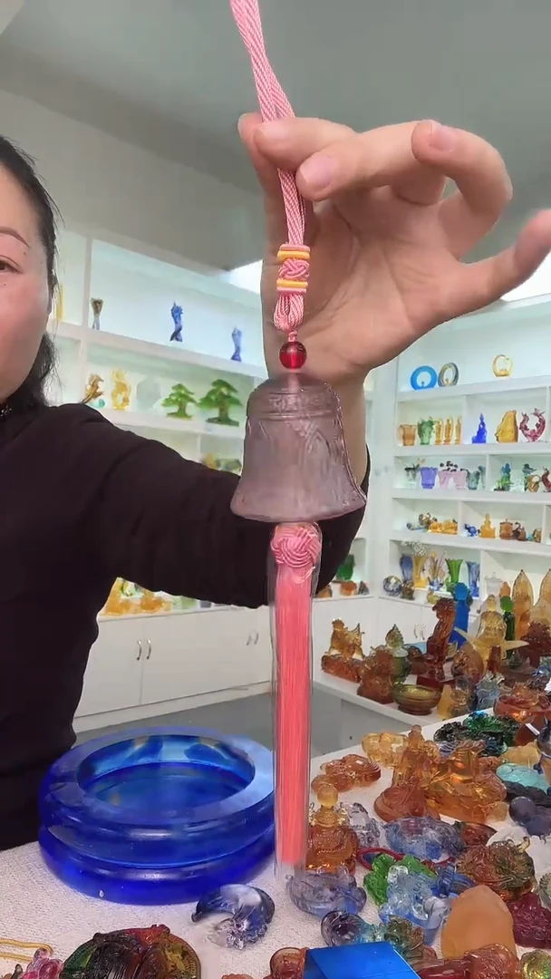 手工艺品琉璃粉色