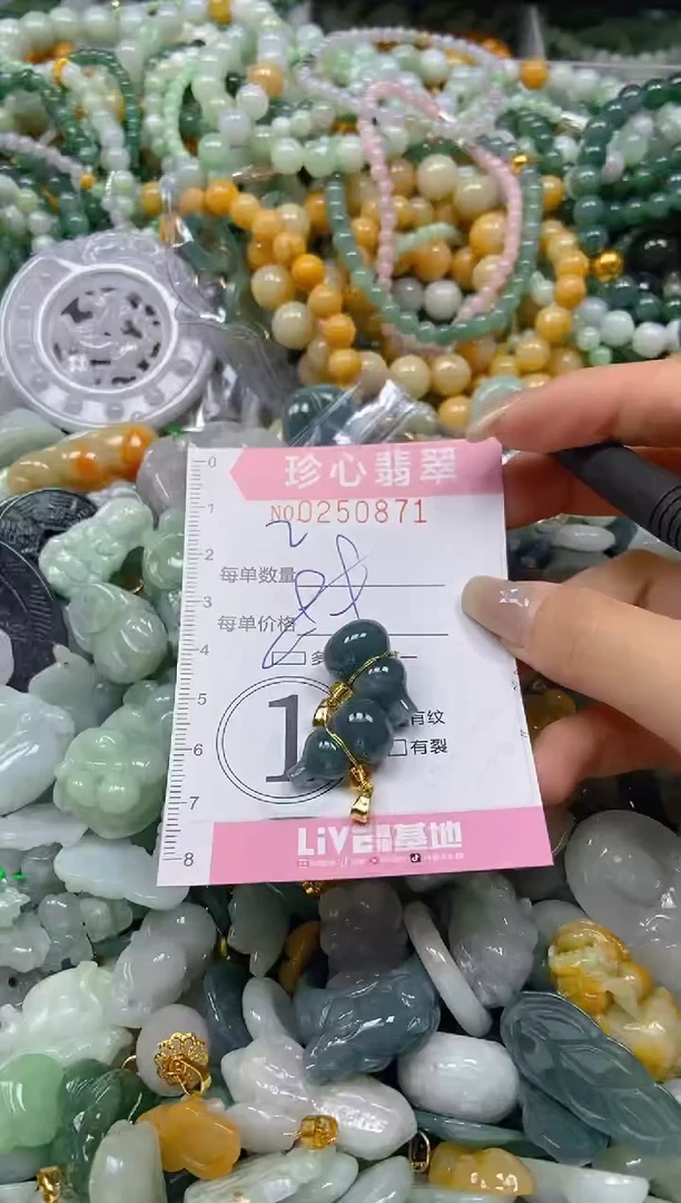 翡翠未镶嵌颈饰闪购0250871多样性发其一