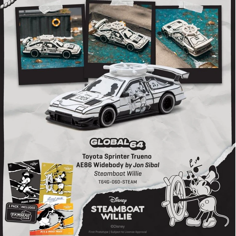 【预售】TW 1:64 丰田 Toyota Sprinter Trueno AE86 合金汽车模型