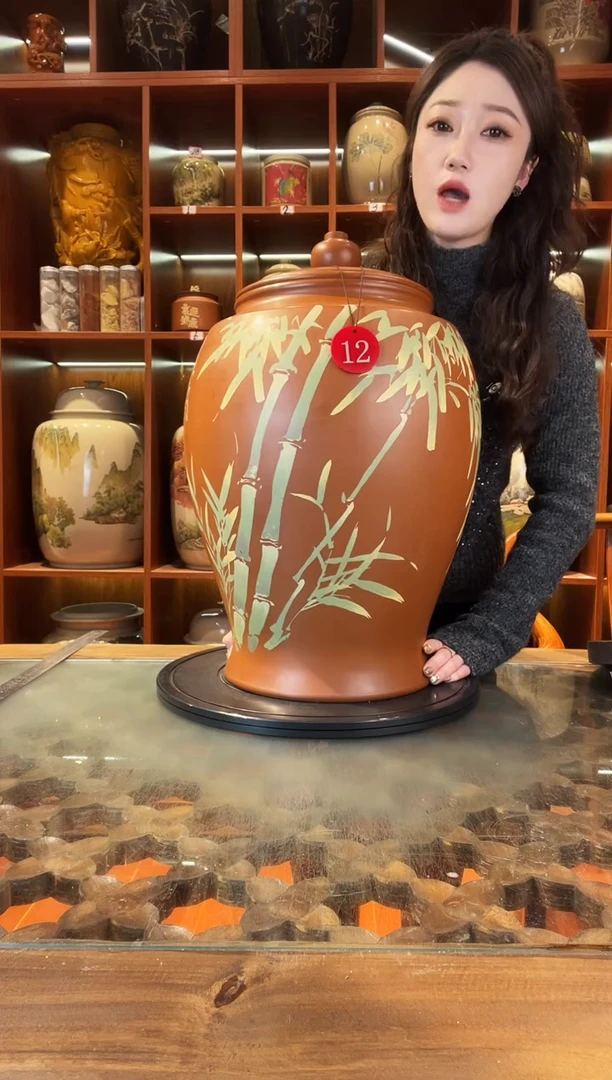 罐云南建水紫陶大号复烧缸@12