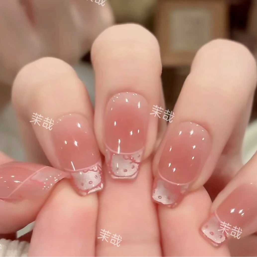 茉哉miu【甜心 kitty】纯手工定制拆卸穿戴甲A4451