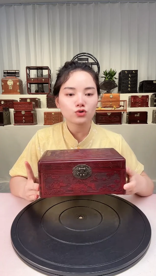 紫檀木类端景台幸福美满