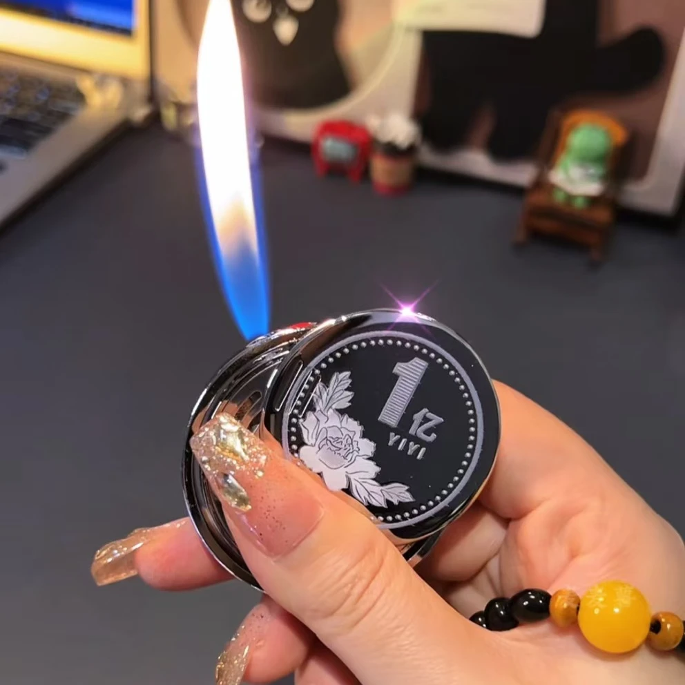 新款转1亿打火机手串版国潮把玩炫酷个性充气全合金电镀高档送礼