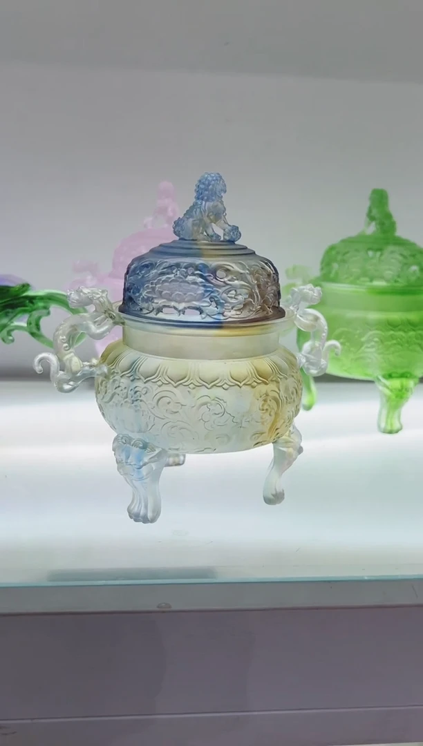 手工艺品琉璃古法琉璃帝王炉