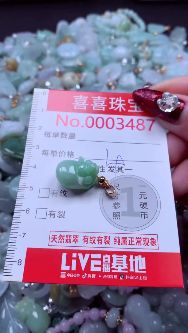 颈饰未镶嵌翡翠3487