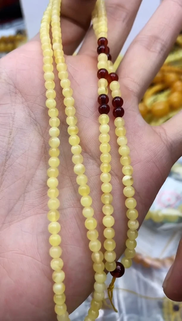 裸石蜜蜡未镶嵌链子卡4