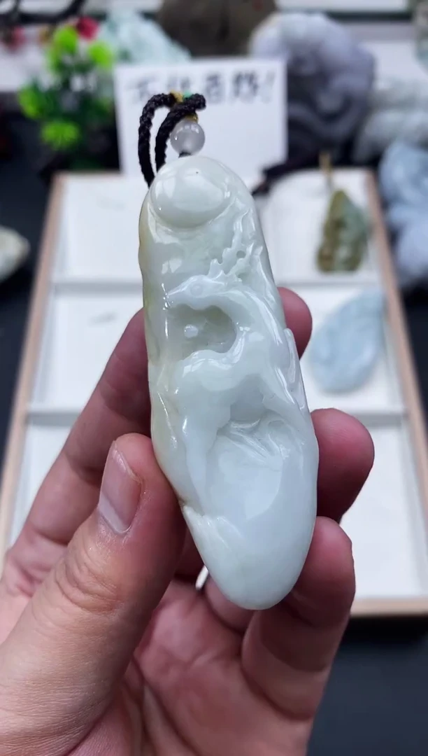颈饰未镶嵌翡翠天然缅甸A货翡翠