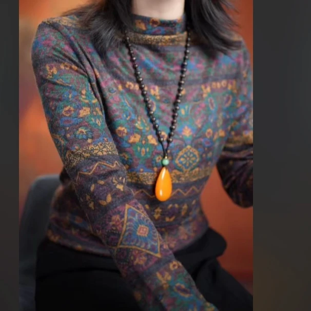 25年秋季新款高级时尚百搭洋气打底衫Q24CD1889