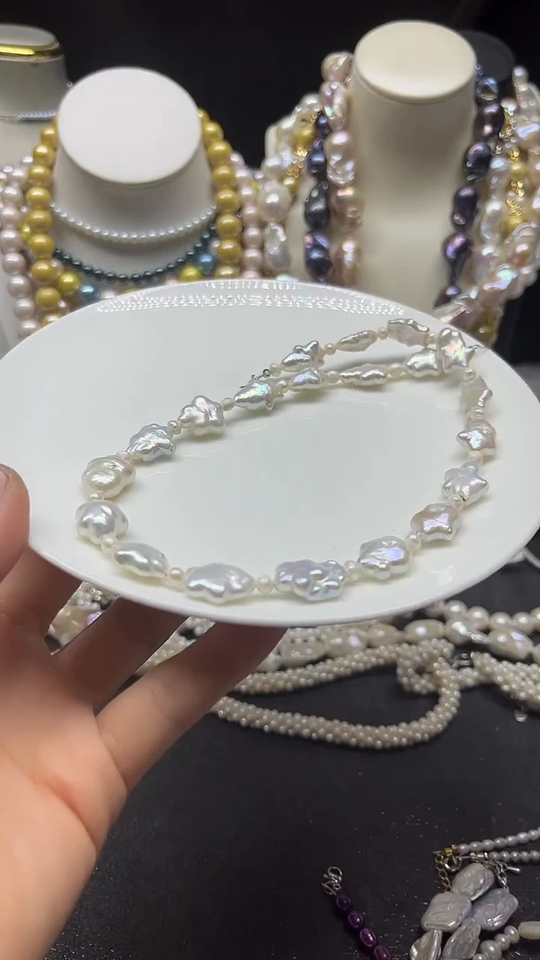 颈饰未镶嵌淡水珍珠多人