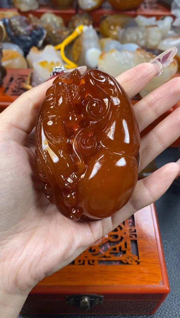 【闪购商品】玛瑙/玉髓手把未镶嵌1