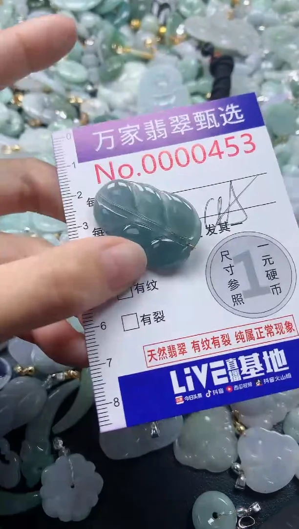 吊坠(不含链)未镶嵌翡翠0453