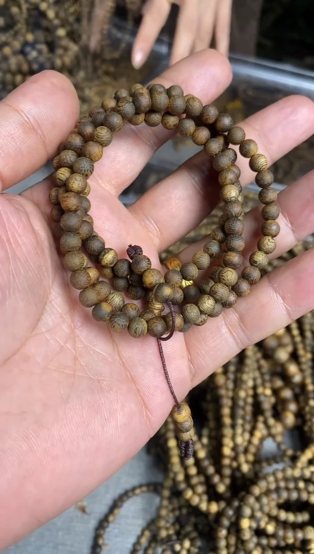 沉香手串海南一代老料05圆珠多圈手串10+多样性发一