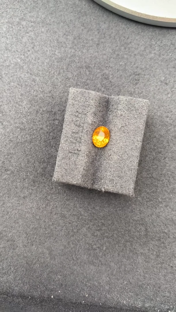 裸石彩色蓝宝石1ct黄蓝宝  定制  FH