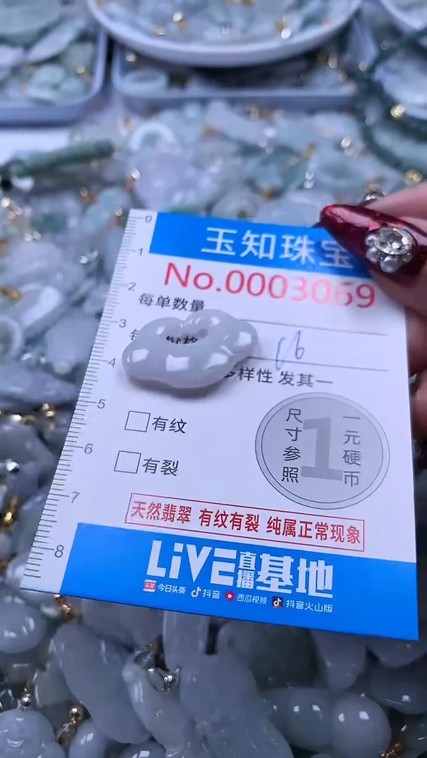 吊坠(不含链)未镶嵌翡翠3069