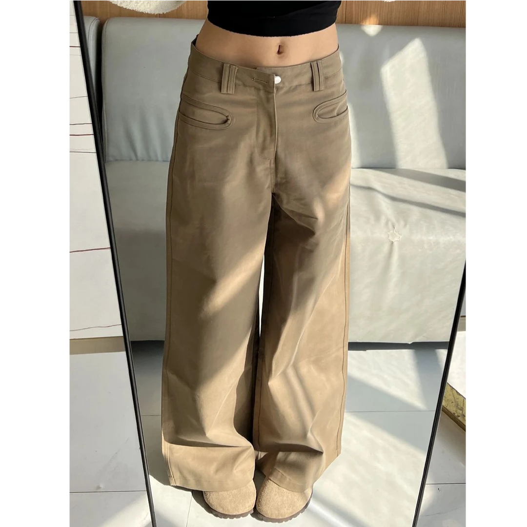 145-155小个子九分阔腿牛仔裤女小个子宽松显瘦直筒裤休闲长裤潮